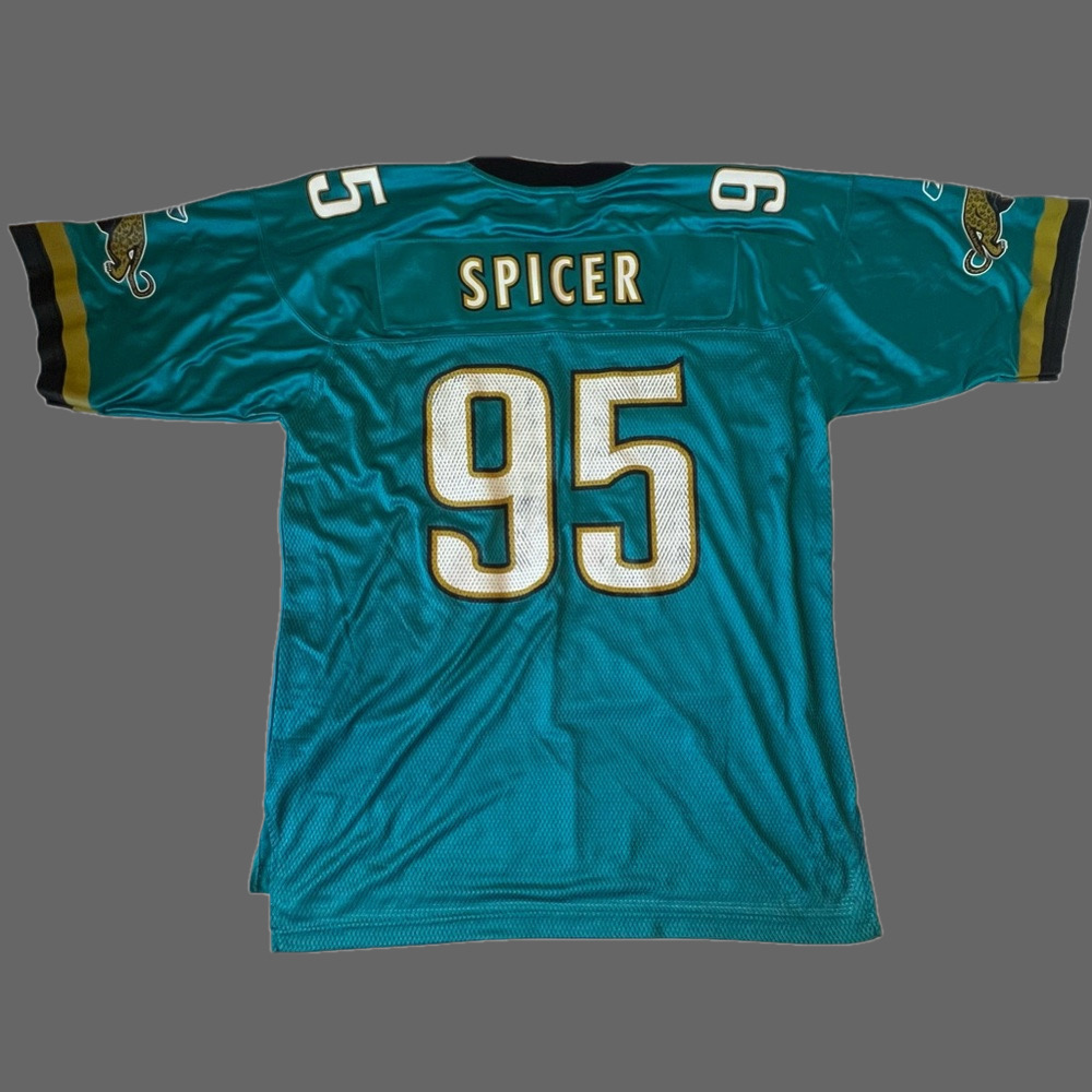 Paul Spicer Jacksonville Jaguars Vintage Reebok Football Jersey